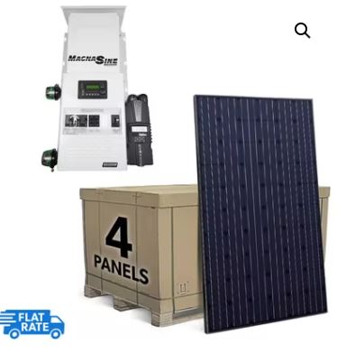 Solar Panels for Tiny House: 1.28 kW 4-Panel Heliene Off-Grid Solar System
