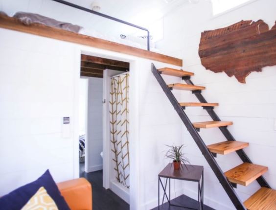 tiny home stairs: Open Stairs